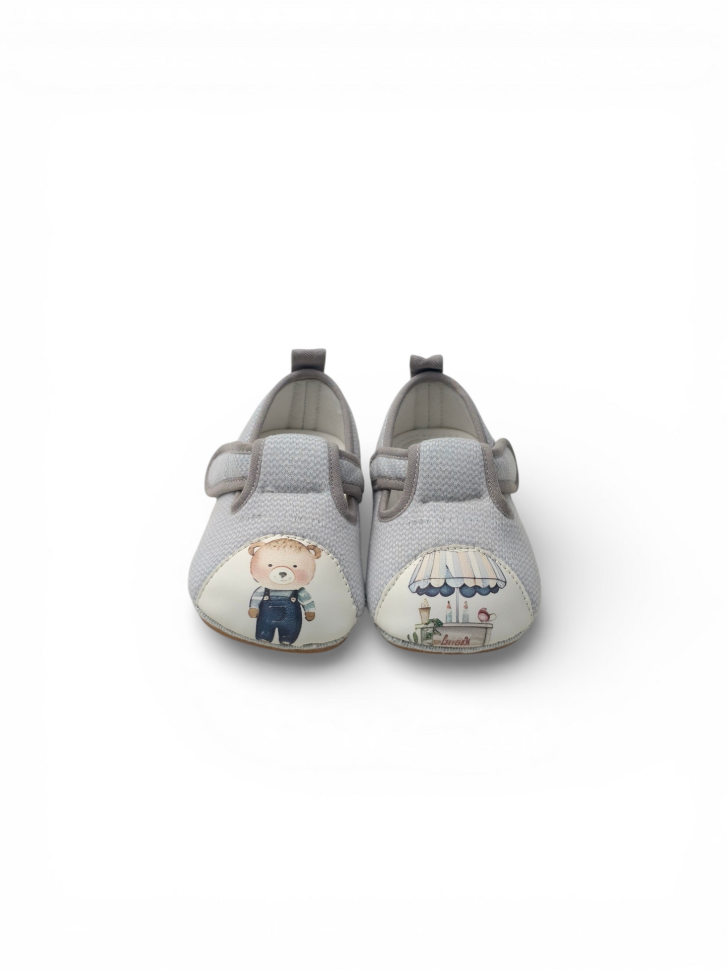 Storybook Mismatched T-Bar | Grey Cotton
