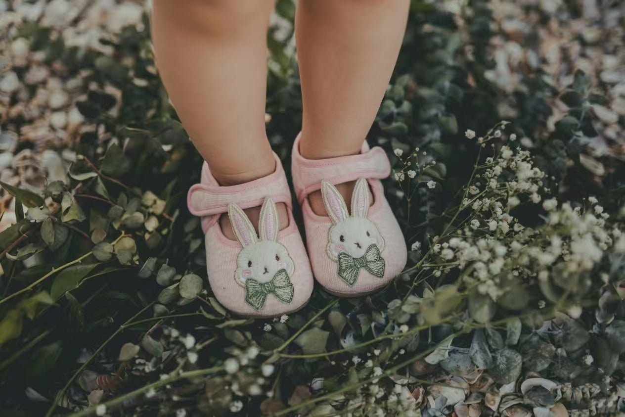 Little Bunny Cotton Mary Jane | Petal Pink