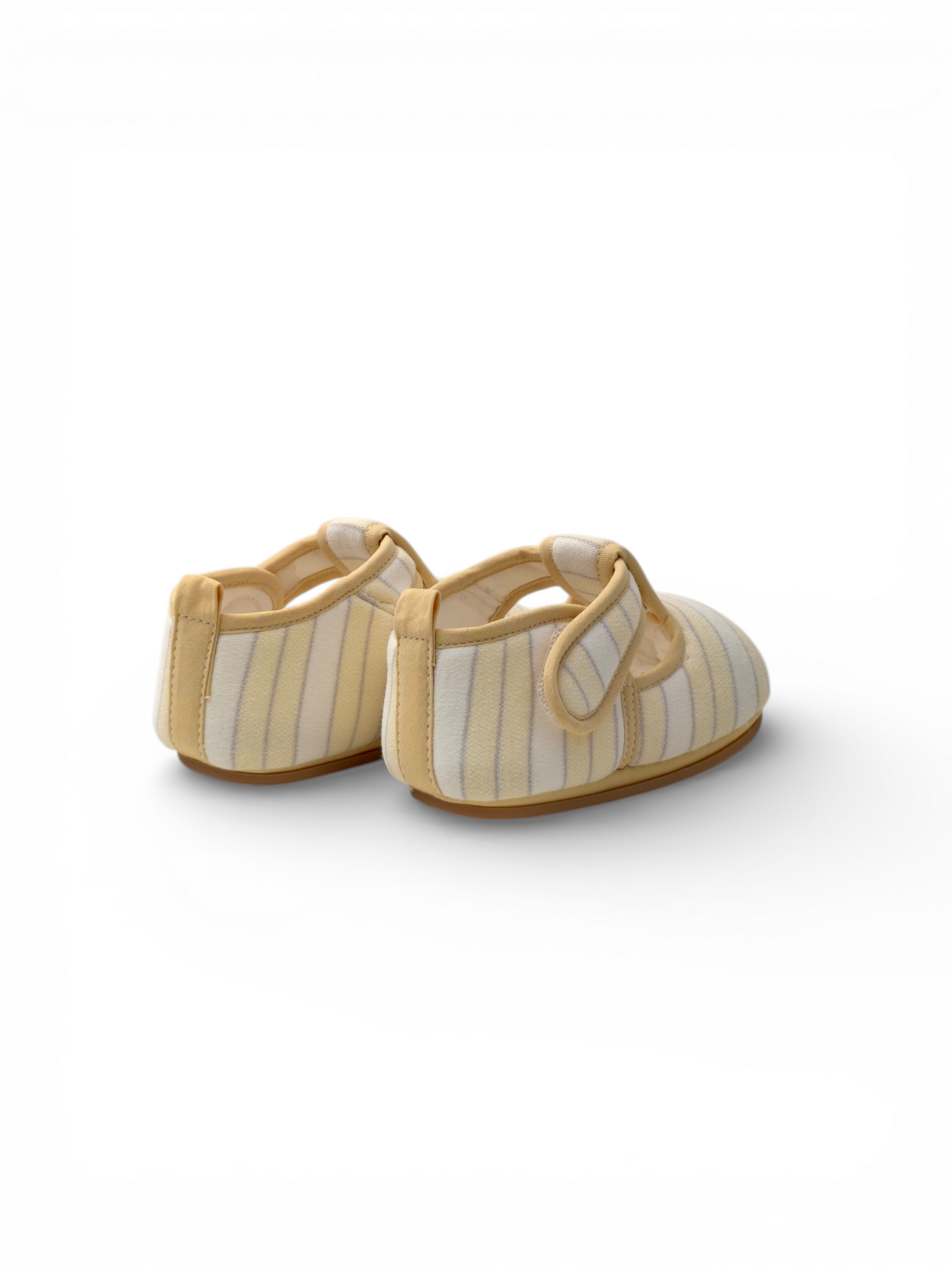 Retro Stripe Cotton T-Bar | Lemon & Cream