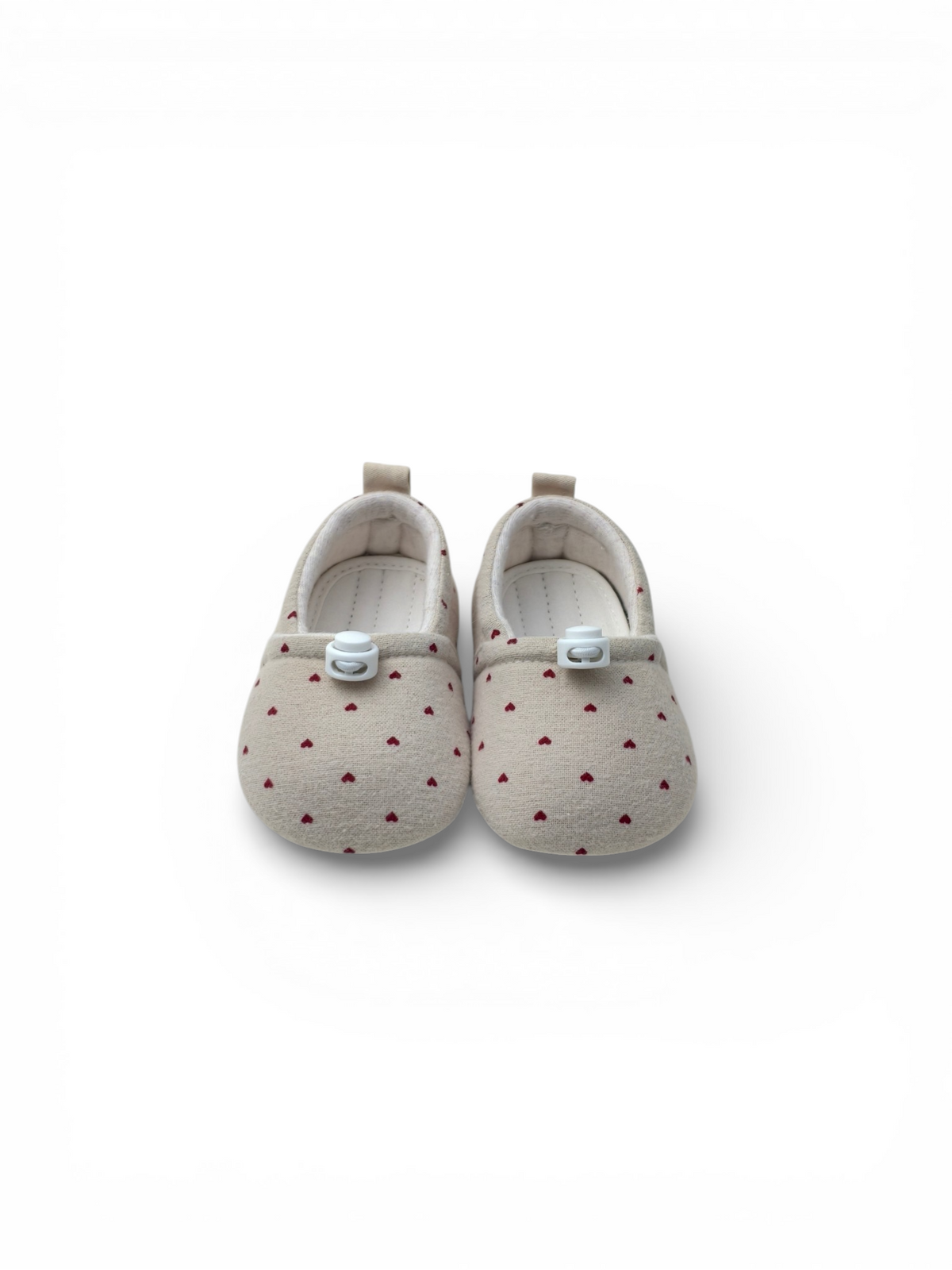 Sweet Heart Cotton Walker | Natural & Red