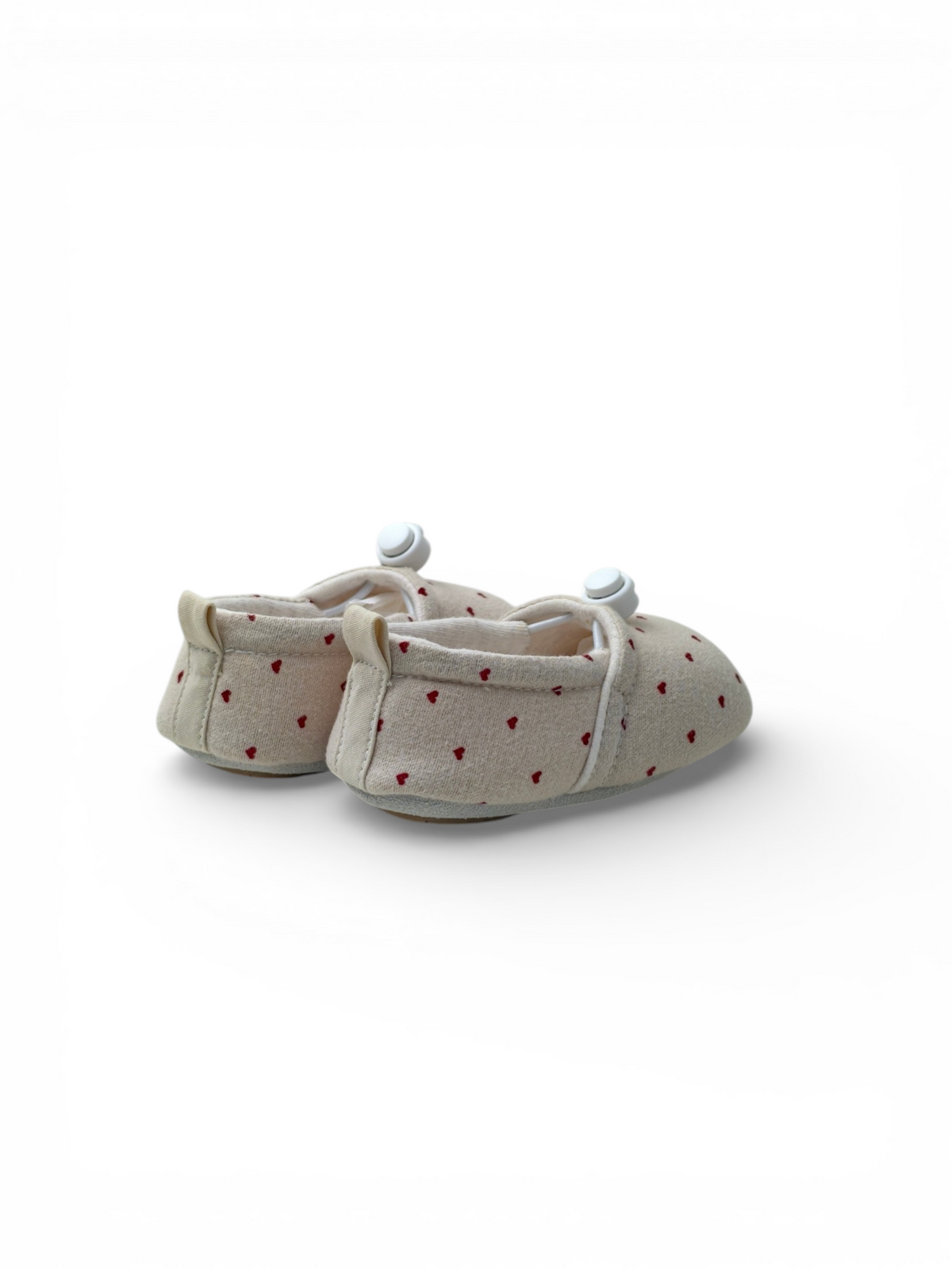 Sweet Heart Cotton Walker | Natural & Red
