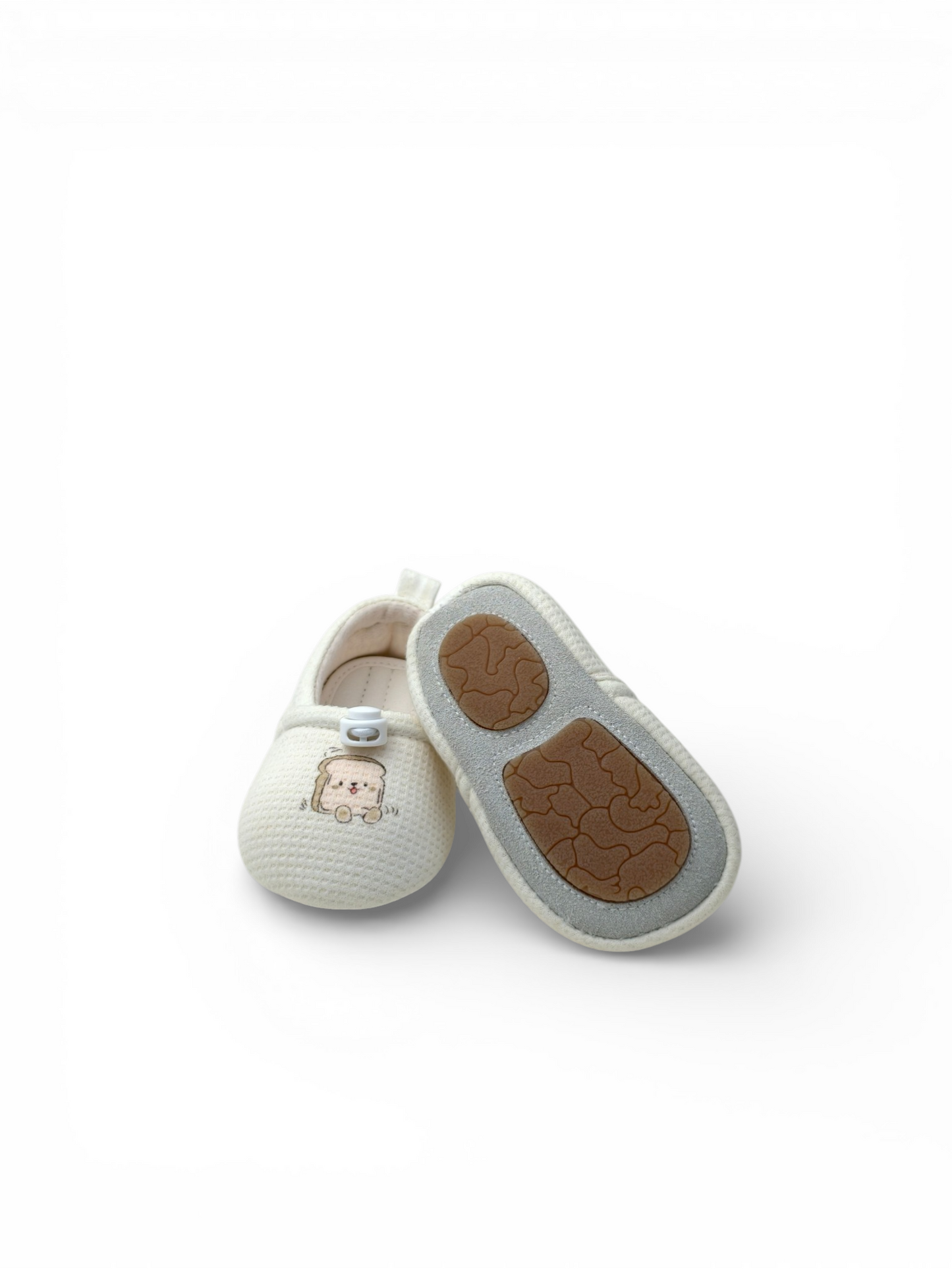 Bear & Toast Waffle Baby Shoes | Cream Knit