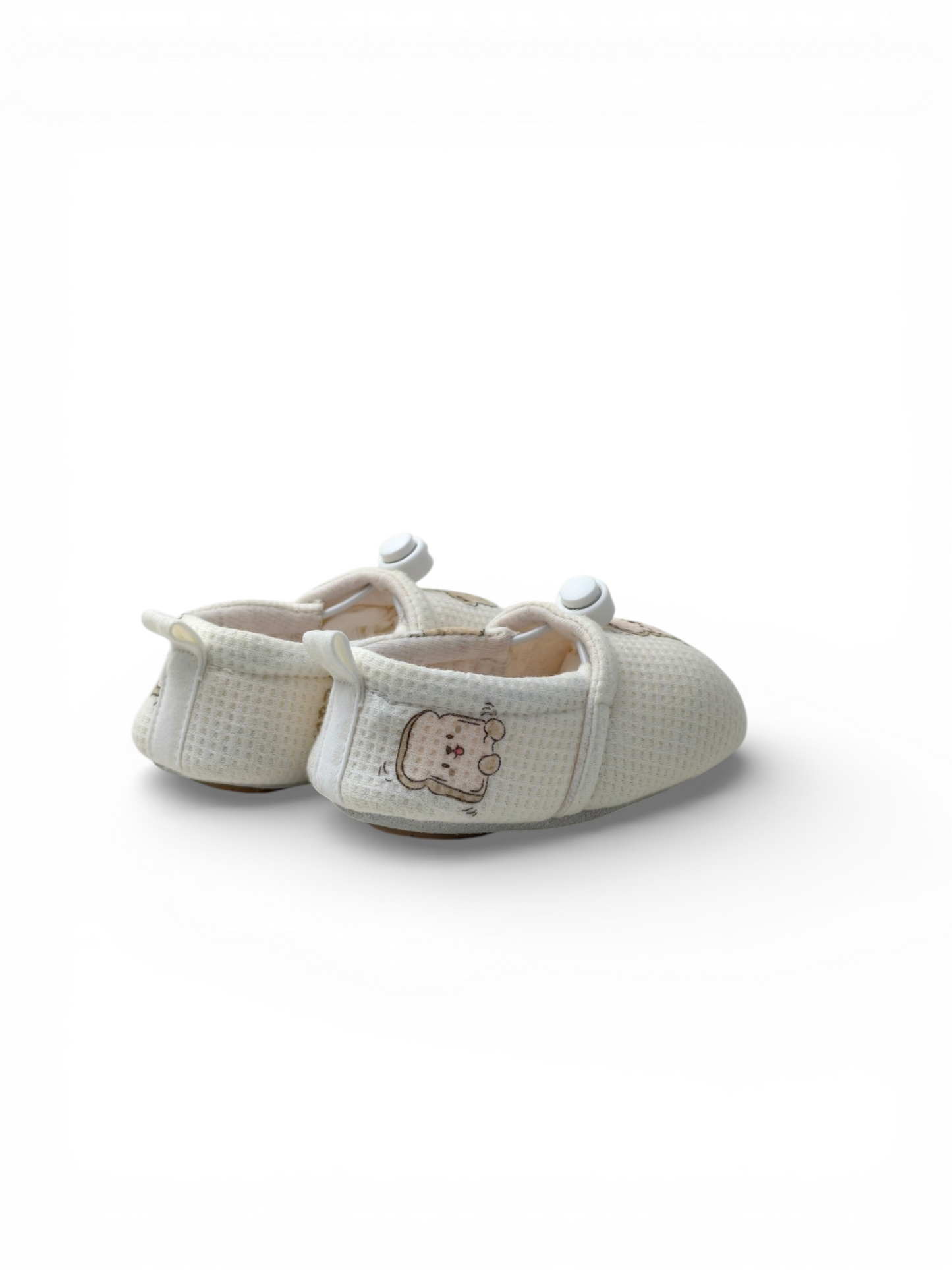 Bear & Toast Waffle Baby Shoes | Cream Knit