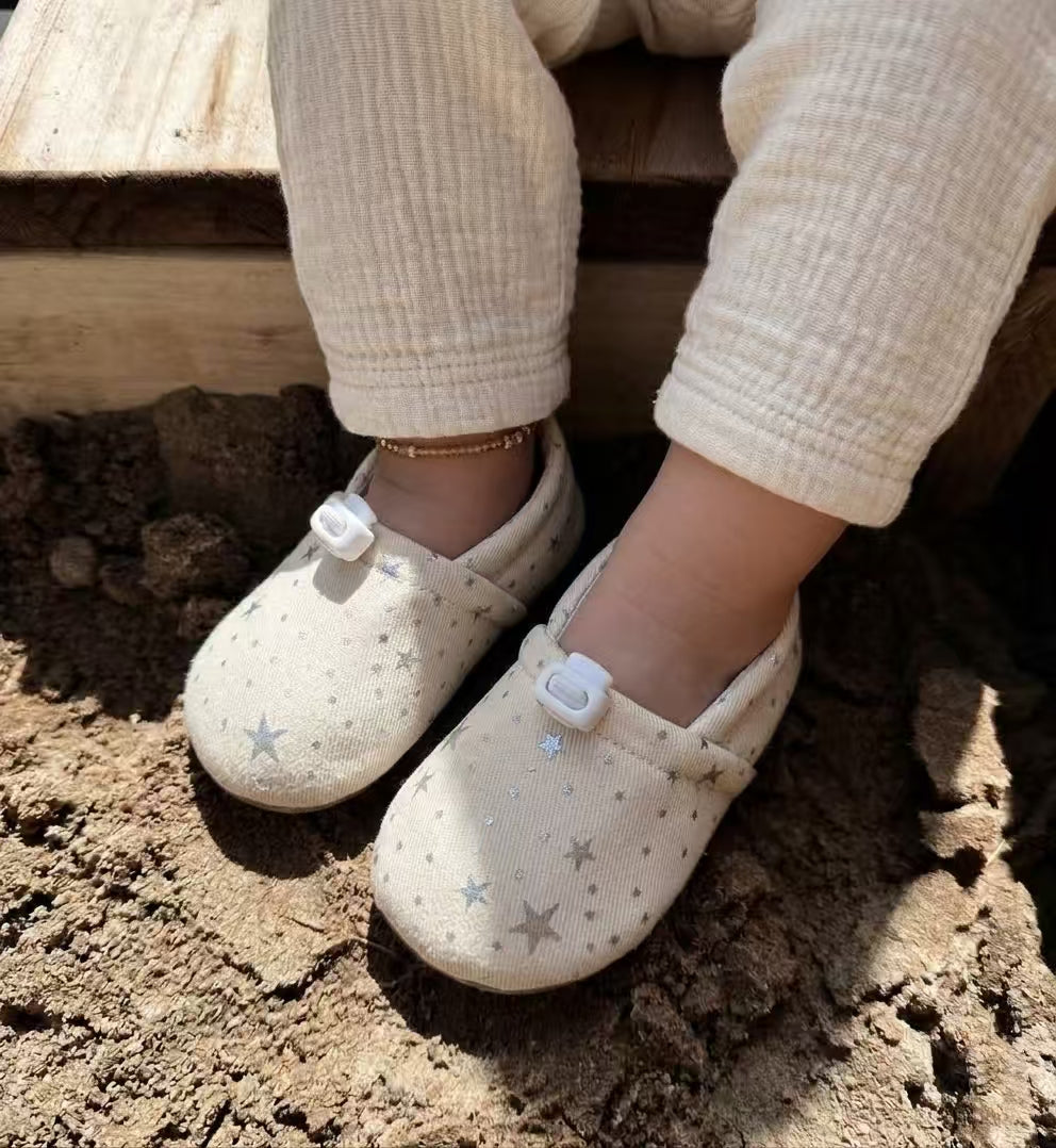 Stardust Cotton Walker | Cream & Silver
